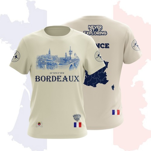 Shirt viaggio bordeaux - t-shirt,