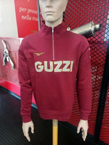 Felpa mezza zip - zip, bordeaux